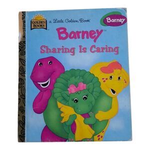 Barney Sharing Is Caring Little Golden Book